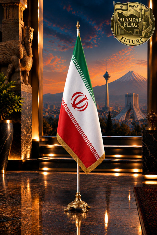 پرچم تشریفات لمینت ایران/شرکت علمدار